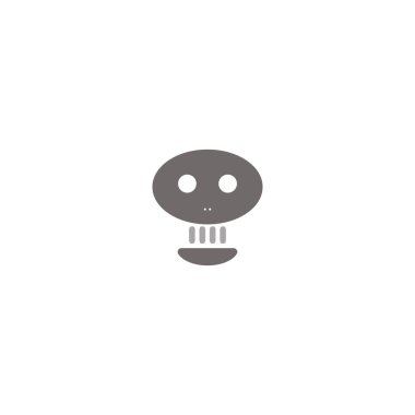 skull icon vector illustration logo design