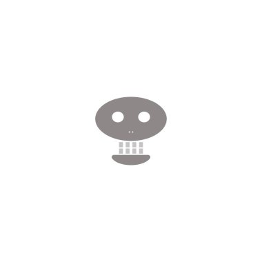 skull icon vector illustration logo design