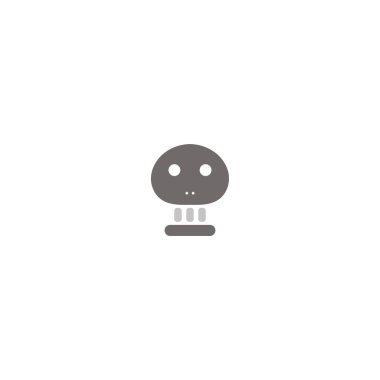 skull icon vector illustration logo design
