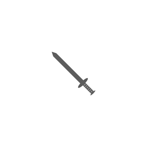 Schwert Symbol Vektor Illustration Design — Stockvektor