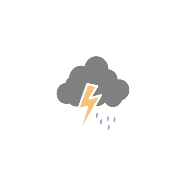 Regen Pictogram Vector Illustratie Ontwerp — Stockvector