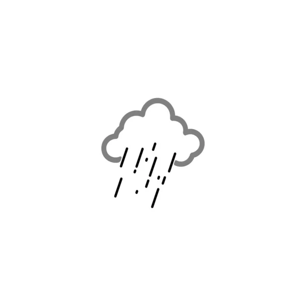 Regen Pictogram Vector Illustratie Ontwerp — Stockvector