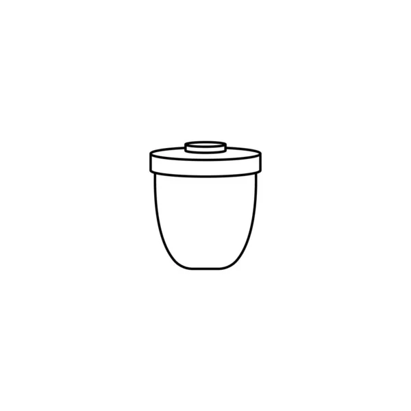 Trash Can Icon Vector Logo Design Illustration — Stock Vector