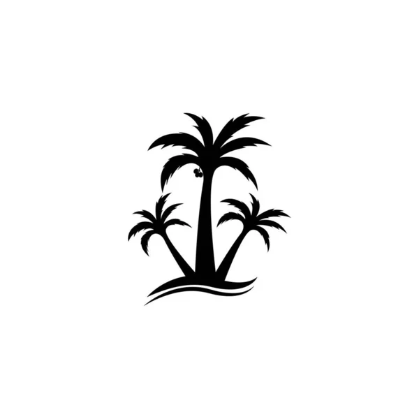 Coconut Tree Icon Vector Illustration Design — Stock Vector