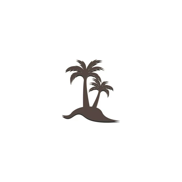 Coconut Tree Icon Vector Illustration Design — Stock Vector