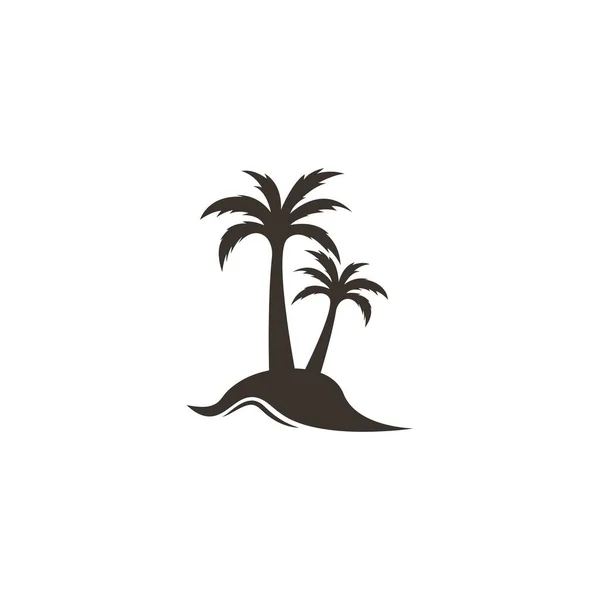 Coconut Tree Icon Vector Illustration Design — Stock Vector