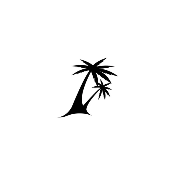 Coconut Tree Icon Vector Illustration Design — Stock Vector