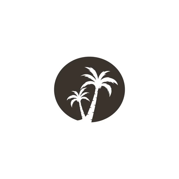 Coconut Tree Icon Vector Illustration Design — Stock Vector