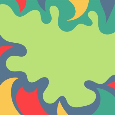 Dalgalı lüks şablonlu soyut arkaplan