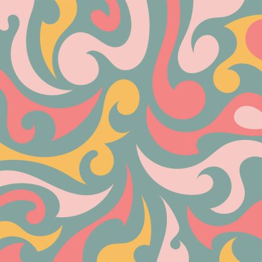 Dalgalı lüks şablonlu soyut arkaplan