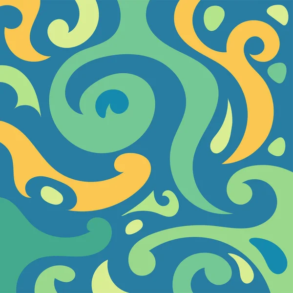 Abstract Background Swirling Wavy Luxury Pattern — стоковый вектор