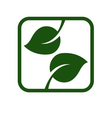 Yeşil Yaprak vektör logosu tasarımı ve simgesi. Yeşil yaprak logo vektör sanatı. Sanat tasarımı ya da logo şirketiniz için..