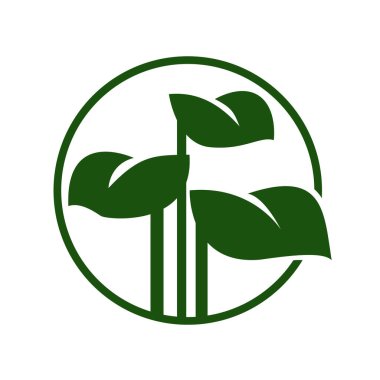 Yeşil Yaprak vektör logosu tasarımı ve simgesi. Yeşil yaprak logo vektör sanatı. Sanat tasarımı ya da logo şirketiniz için..