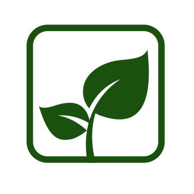 Yeşil Yaprak vektör logosu tasarımı ve simgesi. Yeşil yaprak logo vektör sanatı. Sanat tasarımı ya da logo şirketiniz için..