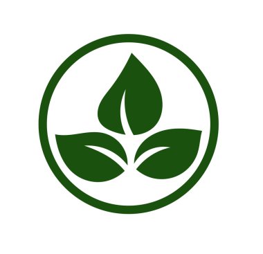 Yeşil Yaprak vektör logosu tasarımı ve simgesi. Yeşil yaprak logo vektör sanatı. Sanat tasarımı ya da logo şirketiniz için..