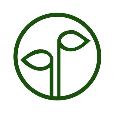 Yeşil Yaprak vektör logosu tasarımı ve simgesi. Yeşil yaprak logo vektör sanatı. Sanat tasarımı ya da logo şirketiniz için..