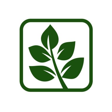 Yeşil Yaprak vektör logosu tasarımı ve simgesi. Yeşil yaprak logo vektör sanatı. Sanat tasarımı ya da logo şirketiniz için..