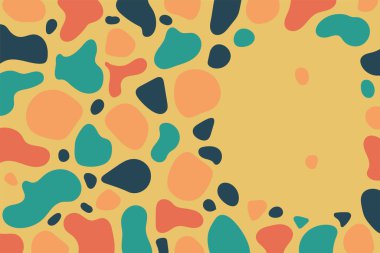 Dalgalı ve soyut kütle şekilli vektör simgesiyle Geometrik arkaplan