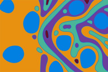 Dalgalı ve soyut kütle şekilli vektör simgesiyle Geometrik arkaplan