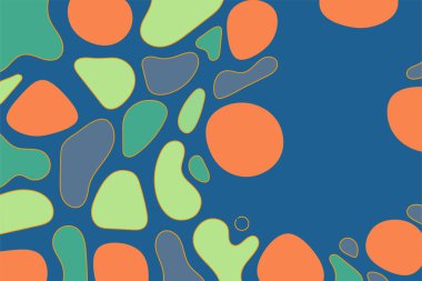 Dalgalı ve soyut kütle şekilli vektör simgesiyle Geometrik arkaplan