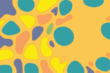 Dalgalı ve soyut kütle şekilli vektör simgesiyle Geometrik arkaplan