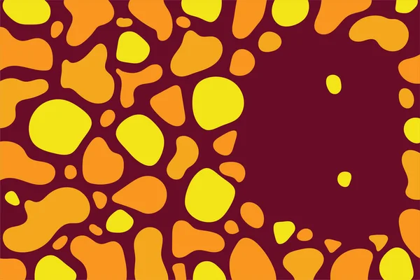 Geometrischer Hintergrund Mit Welligem Und Abstraktem Blob Förmigem Vektorsymbol — Stockvektor