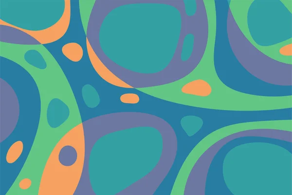 Geometrischer Hintergrund Mit Welligem Und Abstraktem Blob Förmigem Vektorsymbol — Stockvektor