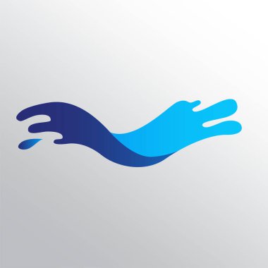 Su sıçraması ya da dalga şekli olan şirket logosu