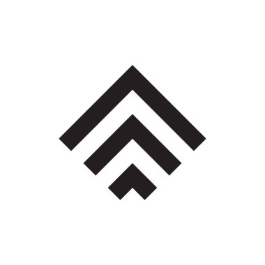 Geometrik şekilli semboller soyut vektör simgesi