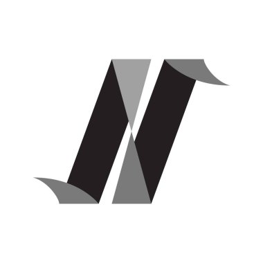 gradyan monokrom şablon logosu sanat tasarımı için uygundur