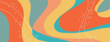 Girdaplar ve eğriler ile soyut arkaplan dalga vektör simgesi