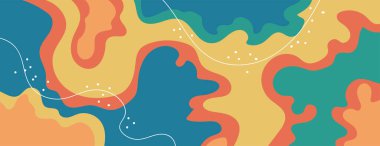 Girdaplar ve eğriler ile soyut arkaplan dalga vektör simgesi