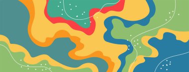 Girdaplar ve eğriler ile soyut arkaplan dalga vektör simgesi