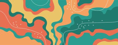 Girdaplar ve eğriler ile soyut arkaplan dalga vektör simgesi