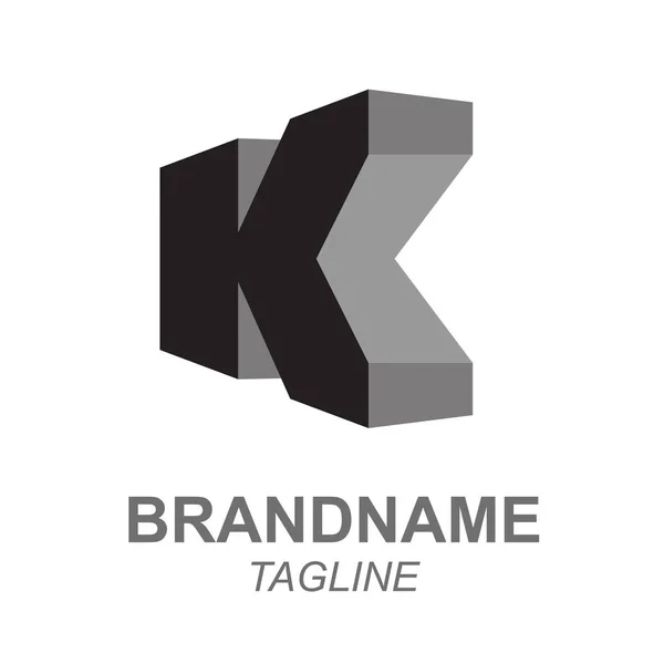 Monogram Letter Alphabet Vector Art Logo Design Template — Vetor de Stock