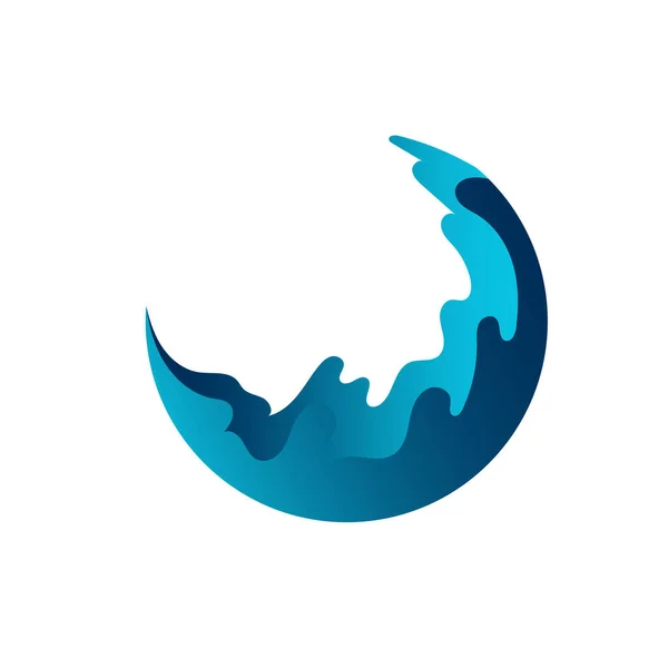 Bue Plantilla Logotipo Agua Adecuado Para Diseño Arte Con Tema — Vector de stock