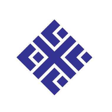 geometric monogram crypto logo vector icon