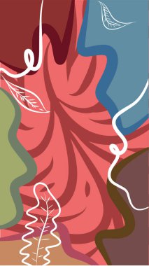 abstract background with wavy and twisty curly pattern