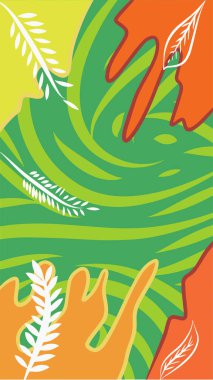 abstract background with wavy and twisty curly pattern