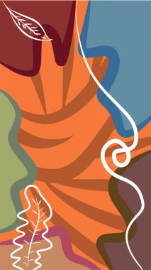 Dalgalı ve kıvrımlı kıvrımlı desenli soyut arkaplan