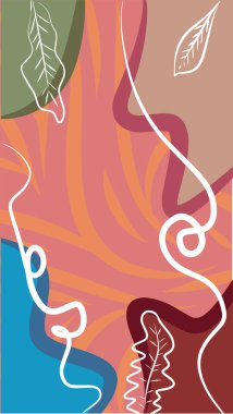 Dalgalı ve kıvrımlı kıvrımlı desenli soyut arkaplan