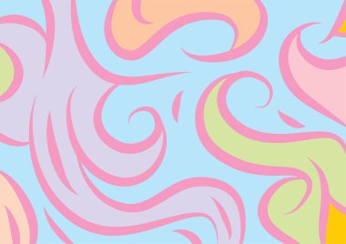 Dalgalı ve kıvrımlı kıvrımlı desenli soyut arkaplan