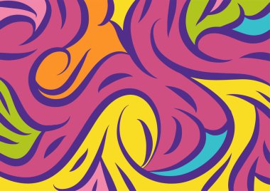 Dalgalı ve kıvrımlı kıvrımlı desenli soyut arkaplan