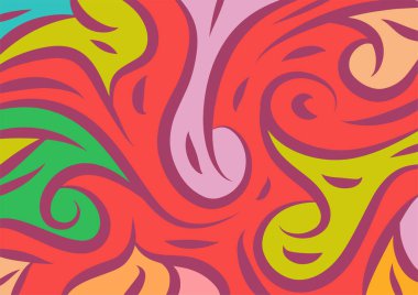 Dalgalı ve kıvrımlı kıvrımlı desenli soyut arkaplan