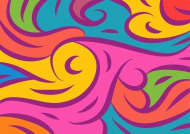 Dalgalı ve kıvrımlı kıvrımlı desenli soyut arkaplan