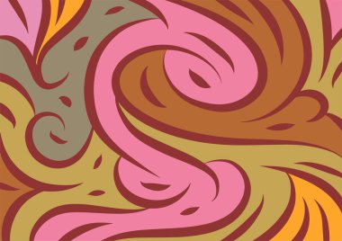 Dalgalı ve kıvrımlı kıvrımlı desenli soyut arkaplan