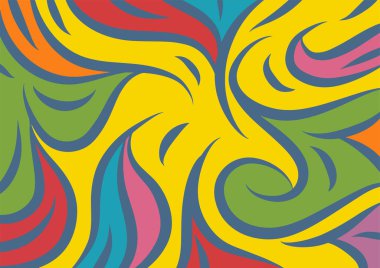 Dalgalı ve kıvrımlı kıvrımlı desenli soyut arkaplan