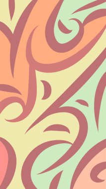 Dalgalı ve kıvrımlı kıvrımlı desenli soyut arkaplan