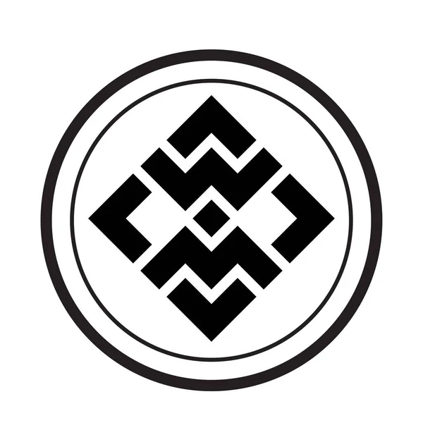 Geometrisk Monogram Krypto Logotyp Vektor Ikon — Stock vektor