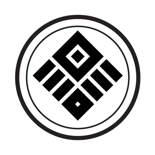 Иконка Вектора Логотипа Геометрической Монограммы — стоковый вектор